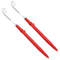 Sonnenschirm mit Klemme 2 pcs Feuersteinrot Ø 105 x 86 cm