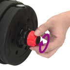 4-in-1 Hantelset 40kg Schwarz und Rot Zement und Eisensand