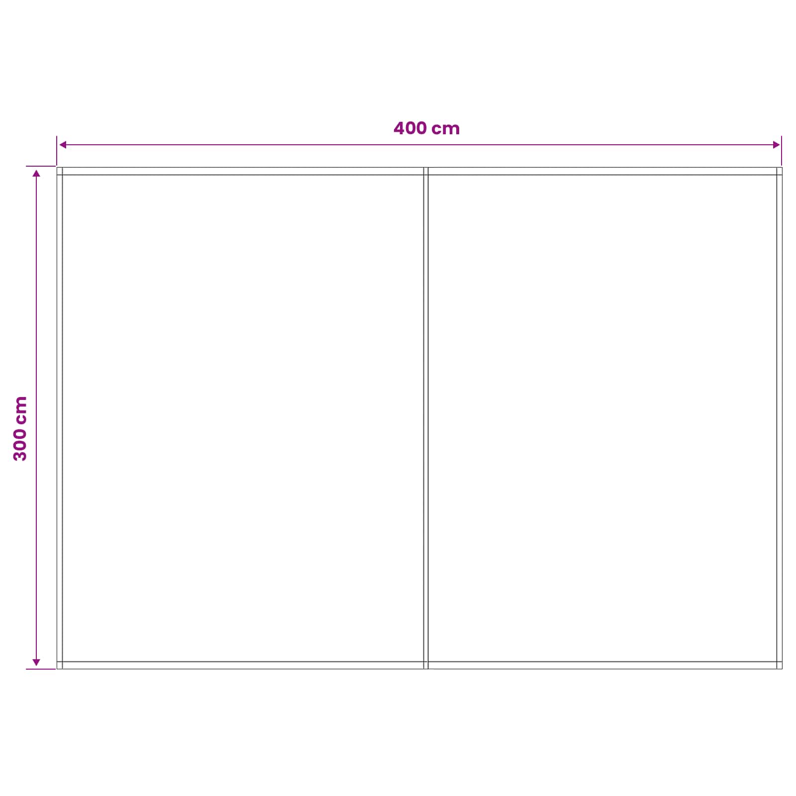 Markisenersatzstoff Creme 400 x 300 cm Polyester