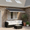 Markisenersatzstoff Anthrazit 300 x 250 cm Polyester