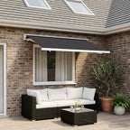 Markisenersatzstoff Anthrazit 300 x 250 cm Polyester