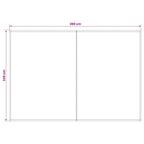 Markisenersatzstoff Anthrazit 300 x 250 cm Polyester