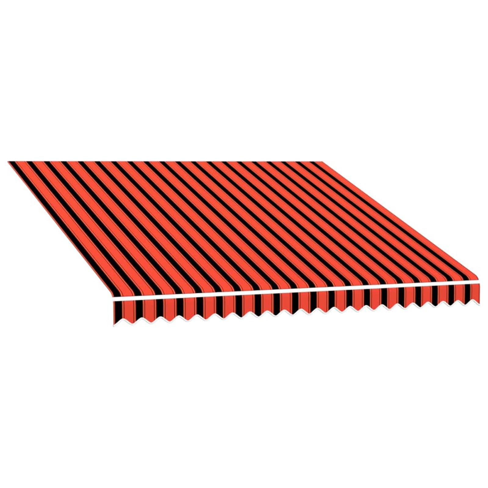 Markisenersatzstoff Orange und Braun 300 x 250 cm Polyester