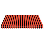 Markisenersatzstoff Orange und Braun 300 x 250 cm Polyester
