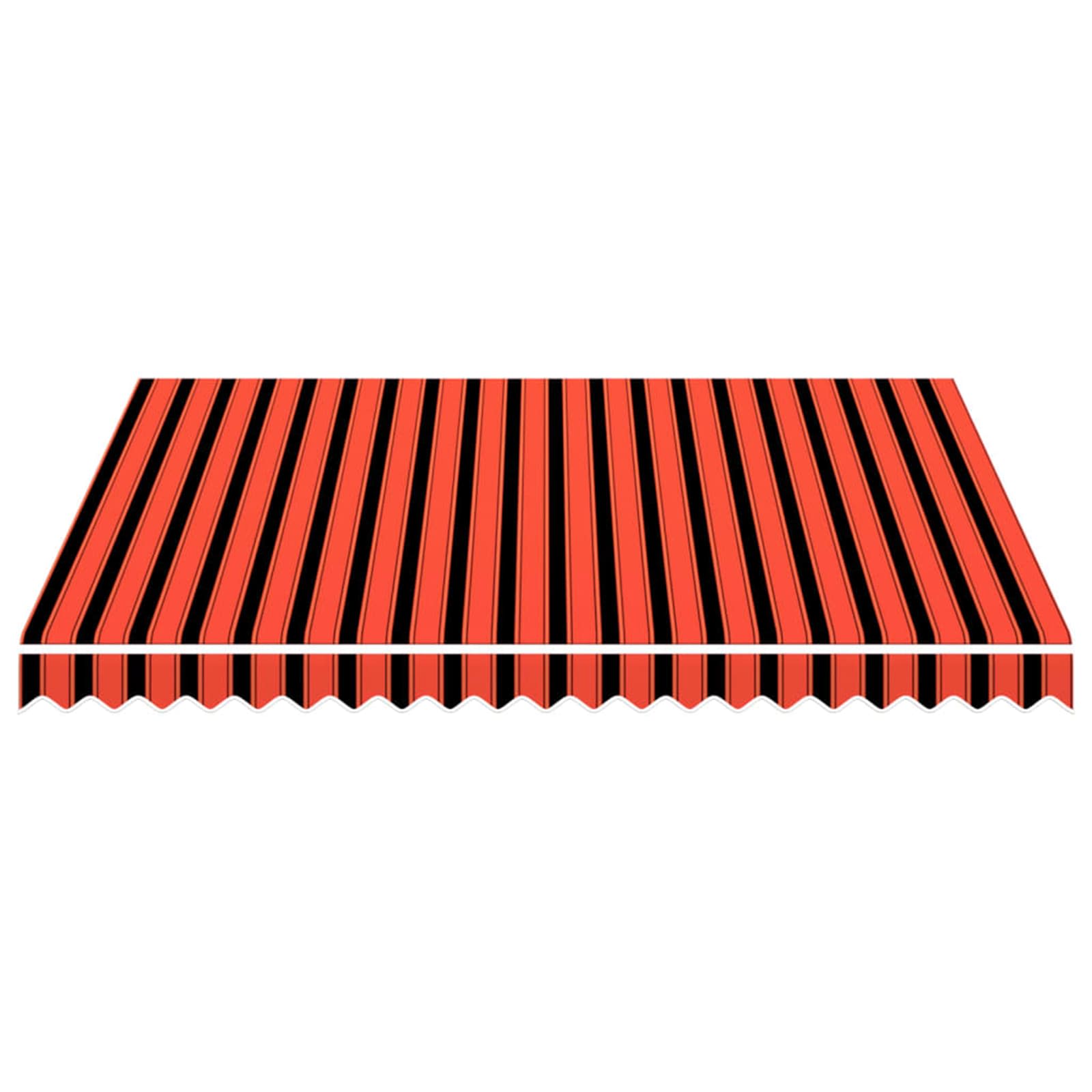 Markisenersatzstoff Orange und Braun 300 x 250 cm Polyester