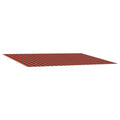 Markisenersatzstoff Orange und Braun 400 x 350 cm Polyester