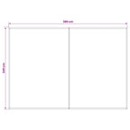 Markisenersatzstoff Braun 400 x 350 cm Polyester