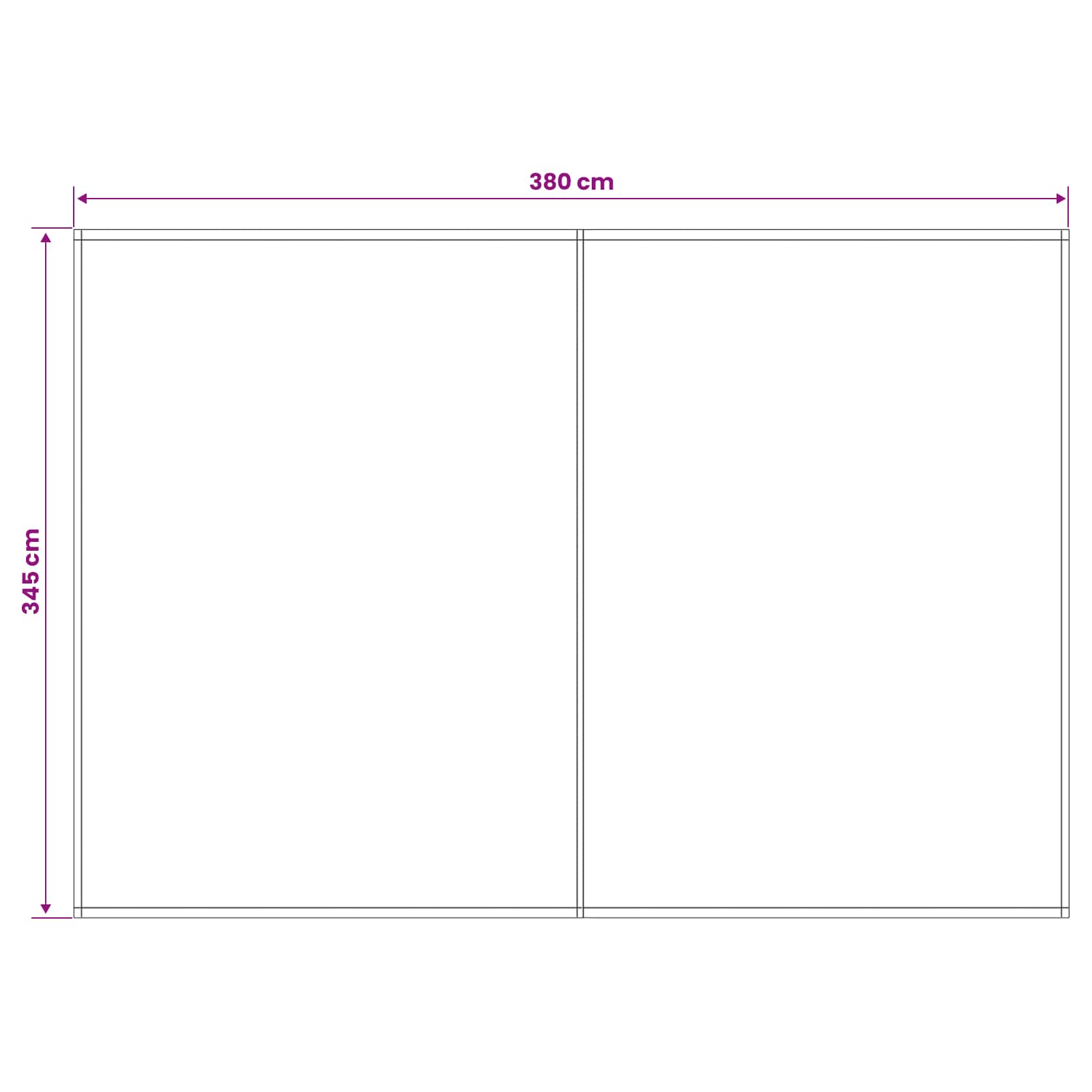 Markisenersatzstoff Braun 400 x 350 cm Polyester