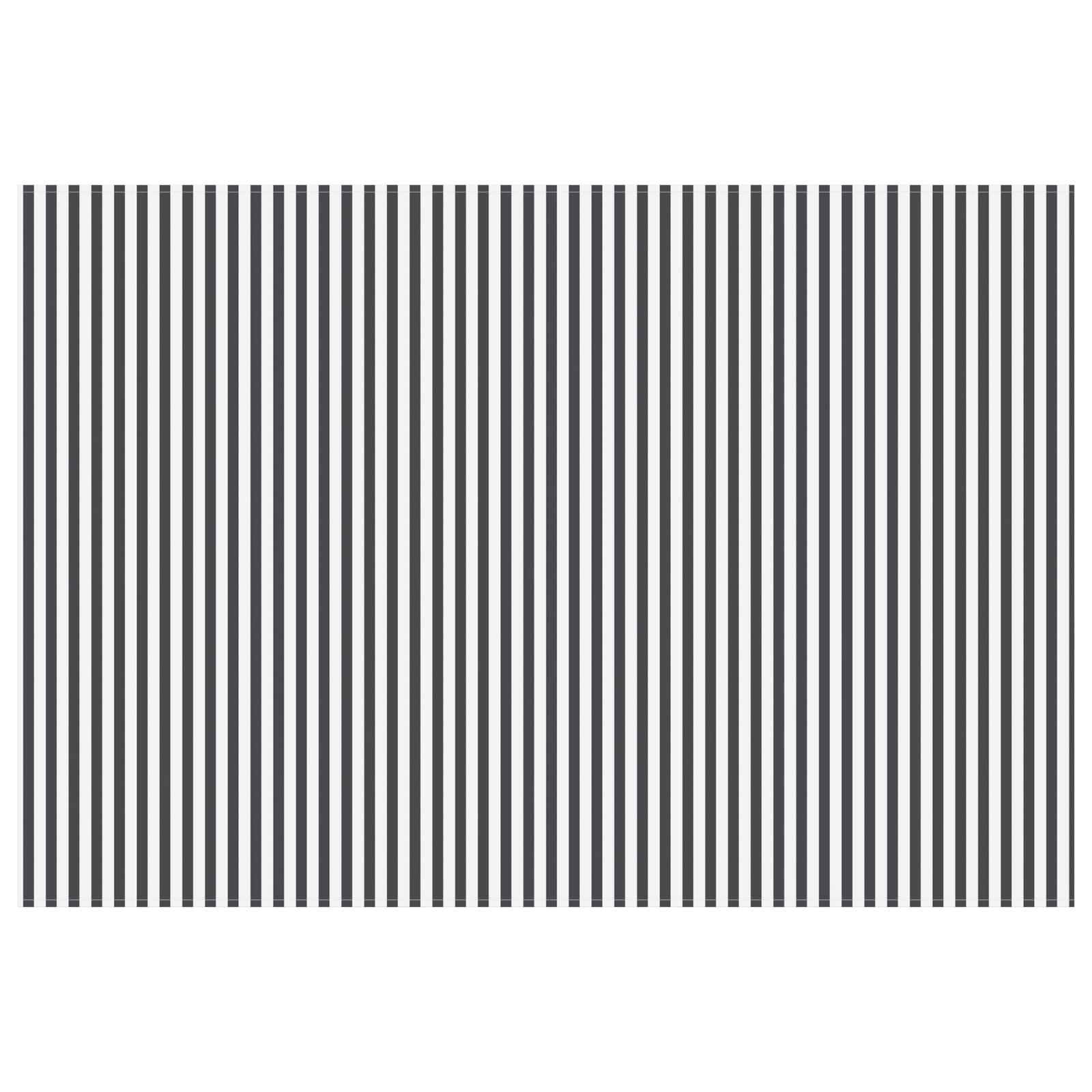 Markisenersatzstoff Anthrazit und Weiß 400 x 200 cm Polyester