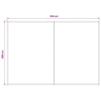 Markisenersatzstoff Anthrazit und Weiß 350 x 250 cm Polyester