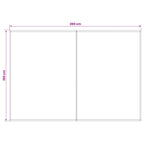 Markisenersatzstoff Mehrfarbig 300 x 200 cm Polyester