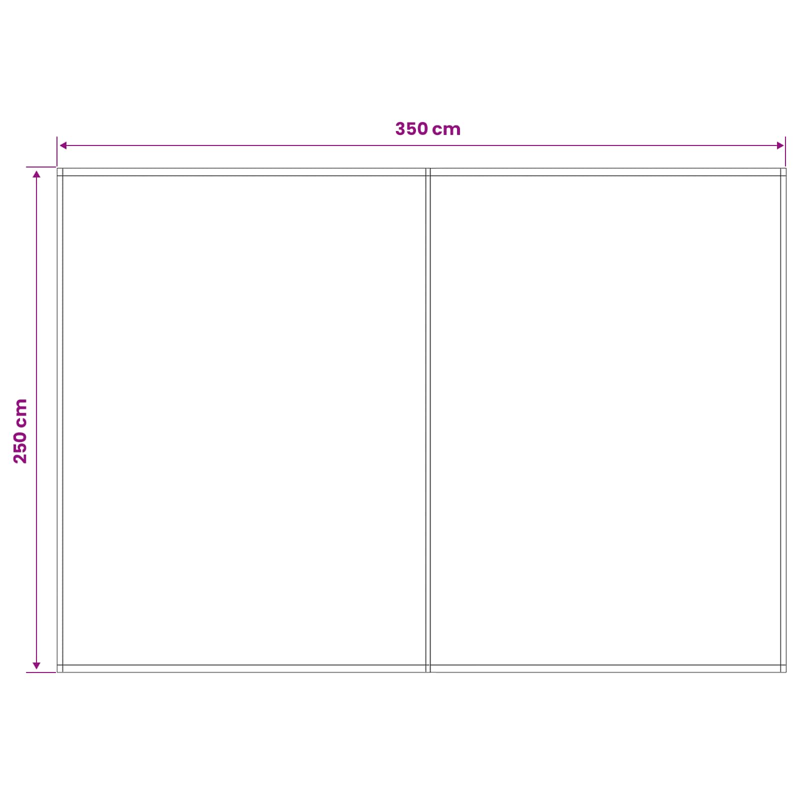 Markisenersatzstoff Mehrfarbig 350 x 250 cm Polyester