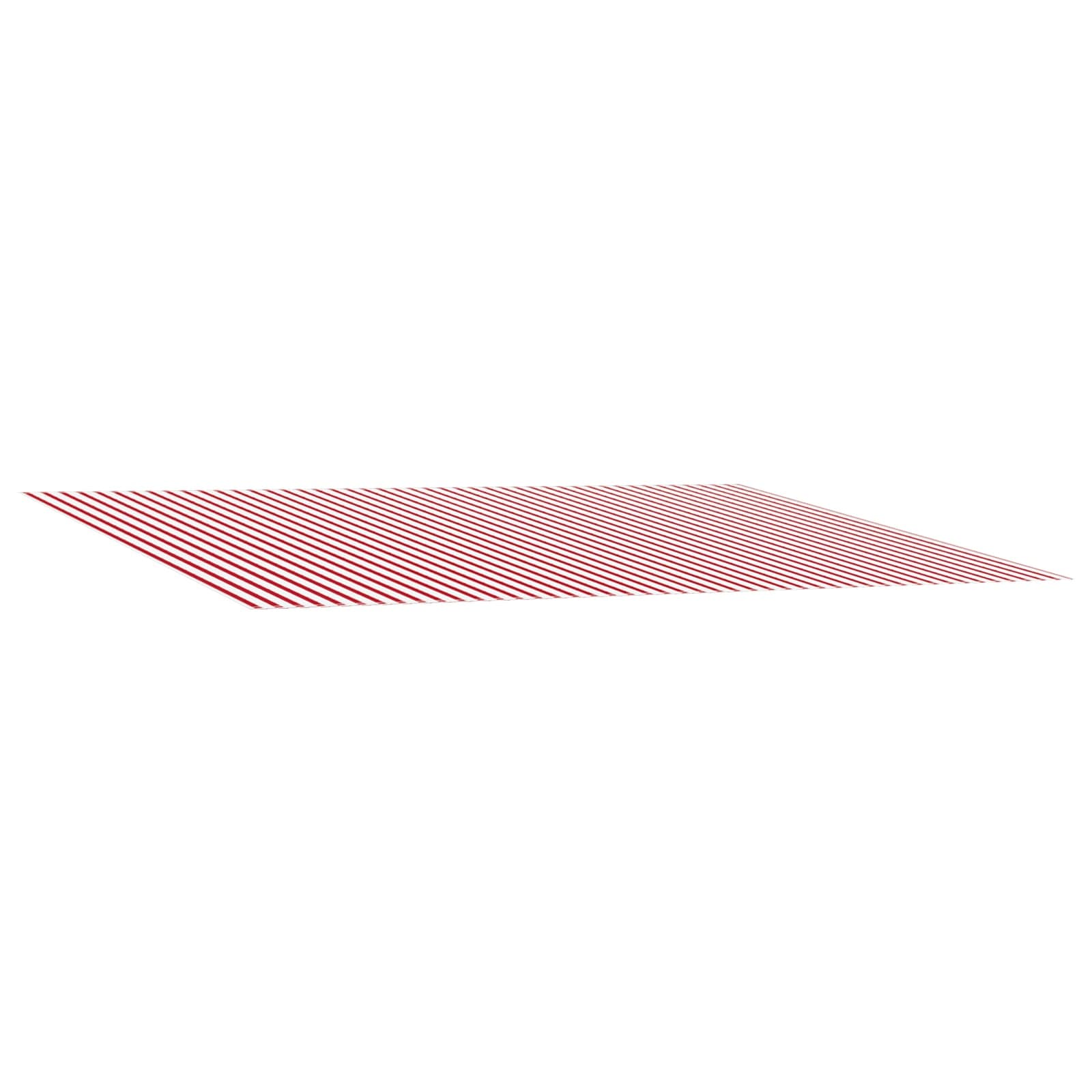 Markisenersatzstoff Rot und Weiß 400 x 350 cm Polyester