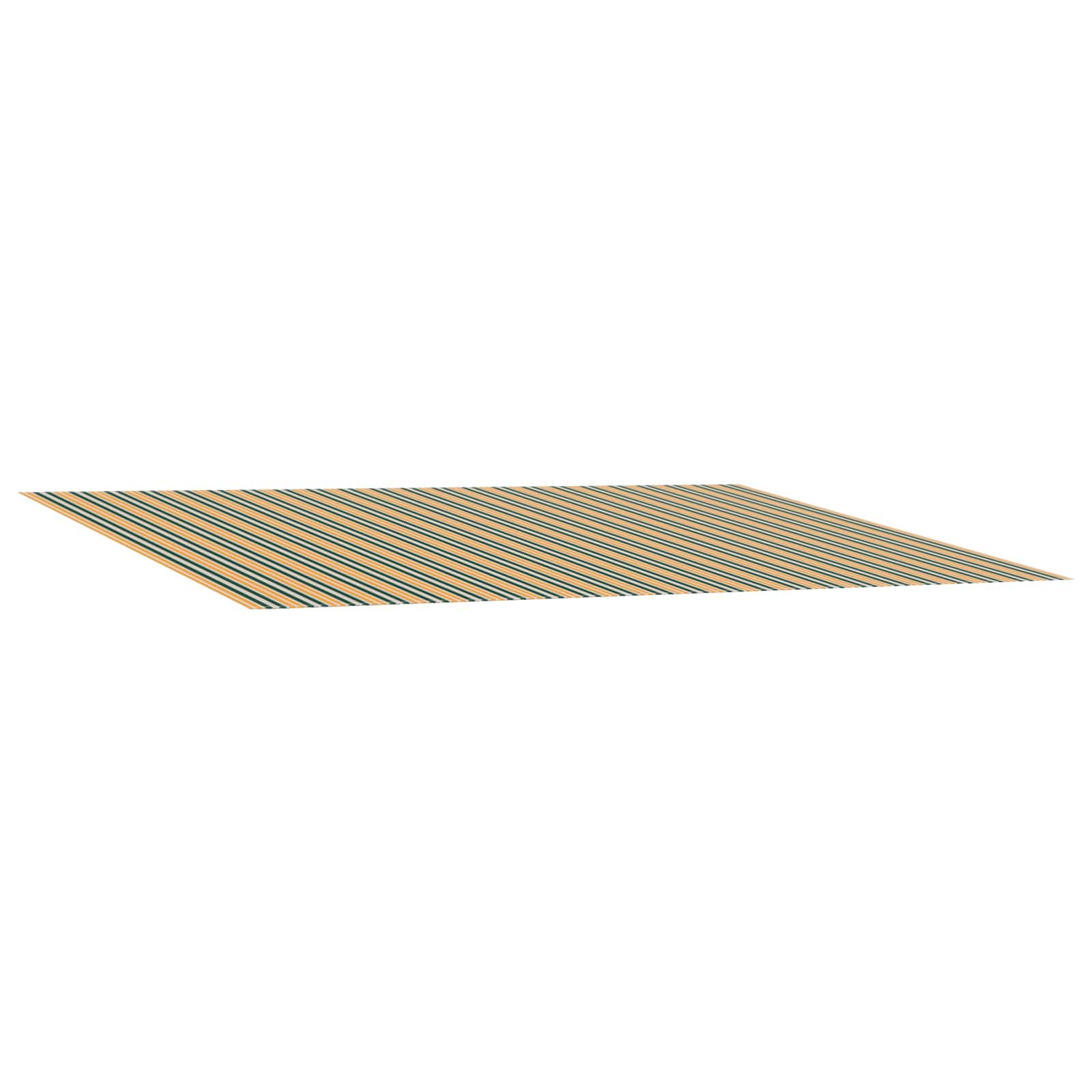 Markisenersatzstoff Grün und Gelb 300 x 250 cm Polyester
