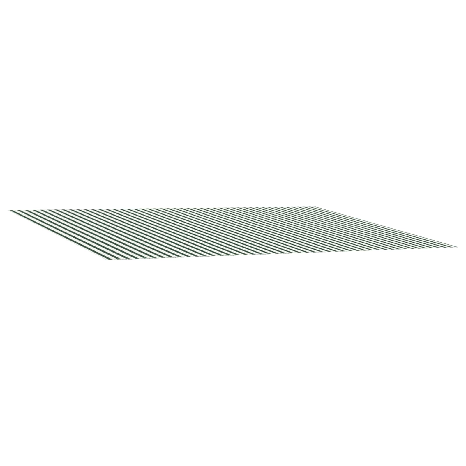 Markisenersatzstoff Grün und Weiß 450 x 350 cm Polyester