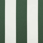 Markisenersatzstoff Grün und Weiß 450 x 350 cm Polyester