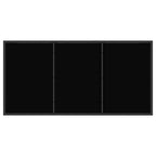 Garten Essgruppe 5 pcs Schwarz und Anthrazit 140 x 80 x 73 cm
