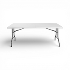 Banketttisch E180 (180x75 cm) - weiss-1