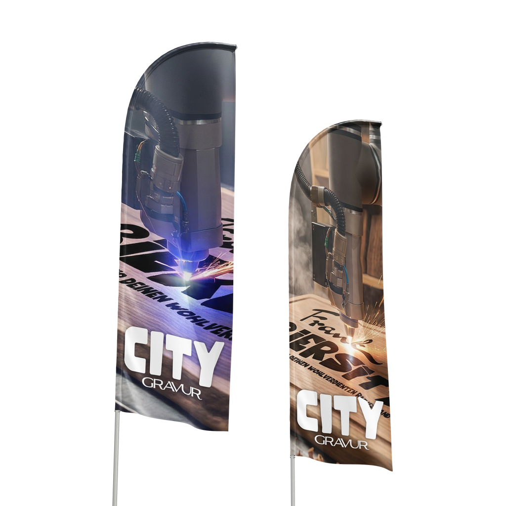 Fahnenmast für Beachflag - stabiler, flexibler Aluminium-Fahnenmast für Outdoor-Werbung