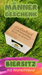 Sitzbrett für Bierkasten