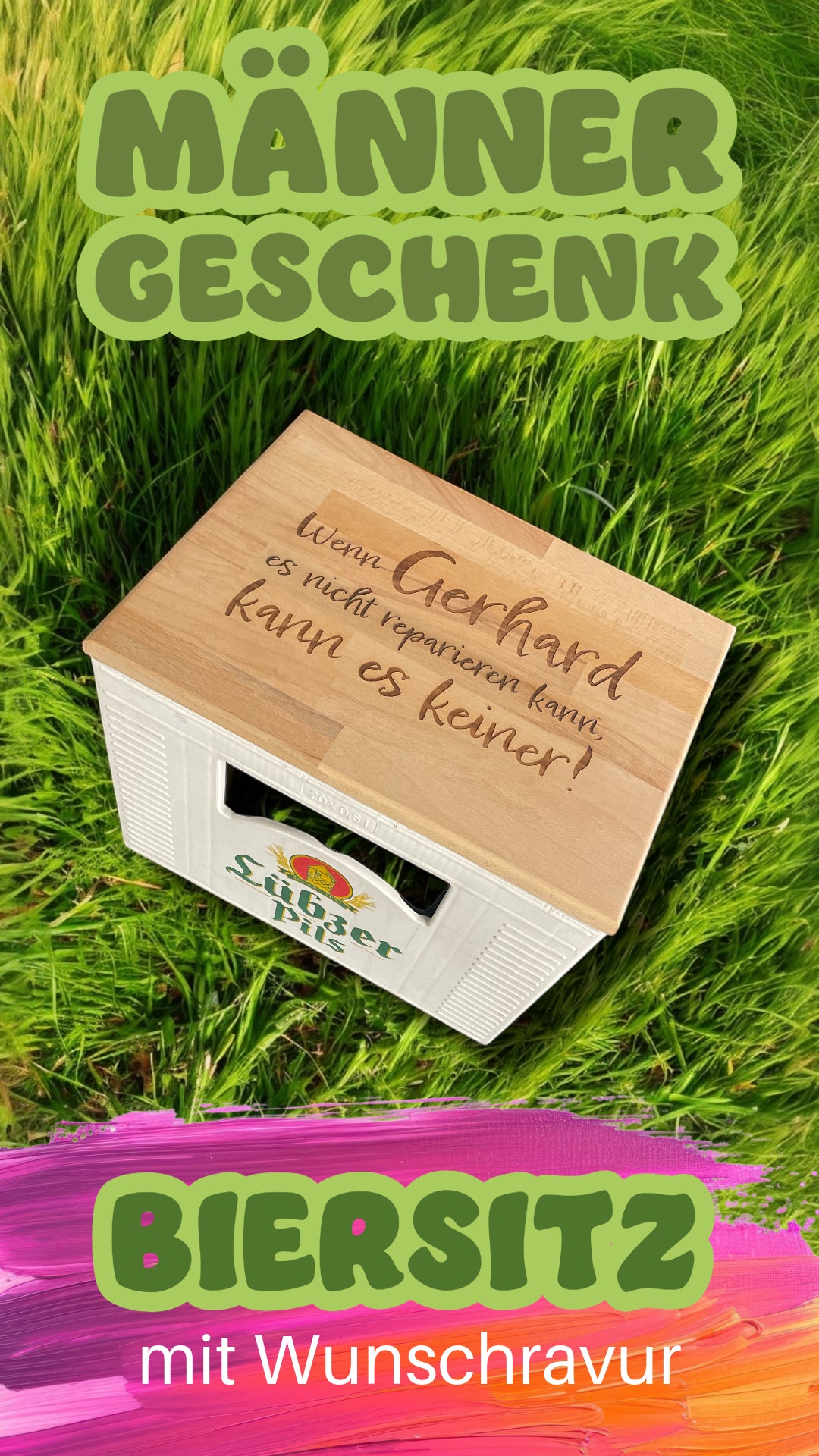 Seat board for beer crate