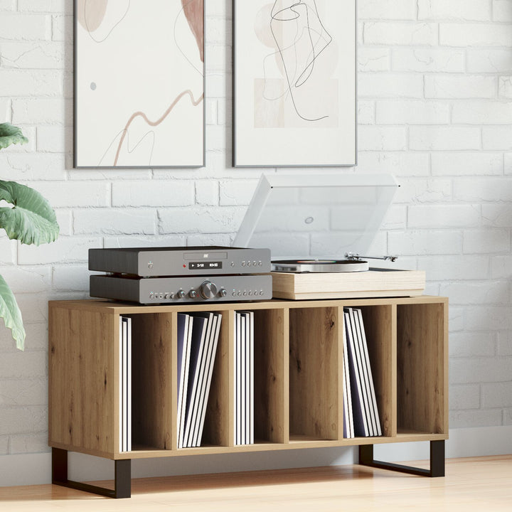 Record Cabinet Alte Holzbretter 100x38x48 cm Werkstoffholz