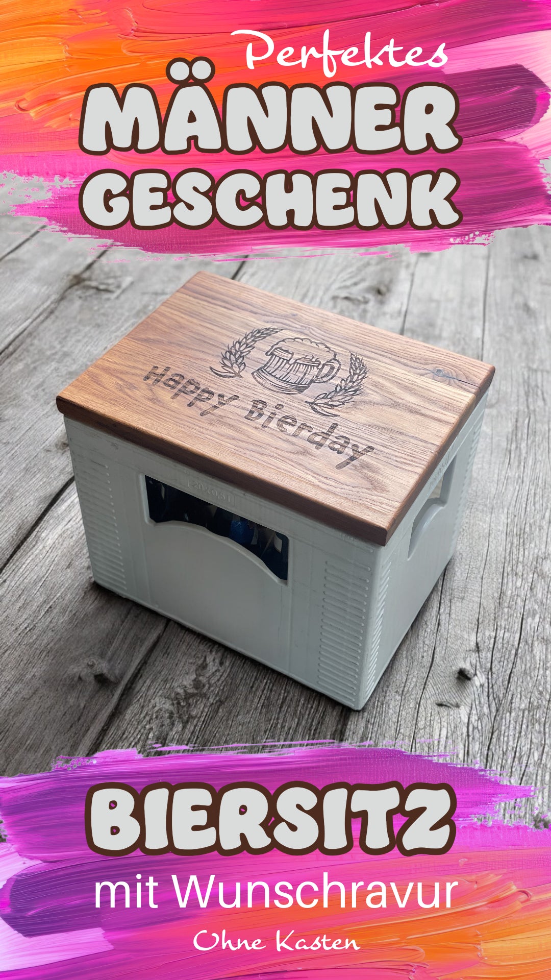 Seat board for beer crate