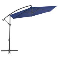 Ampelschirm mit Alu-Mast 300 cm Blau - Sonnenschirme &