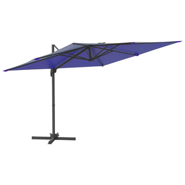 Ampelschirm mit Aluminium-Mast Azurblau 400x300 cm