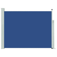 Ausziehbare Seitenmarkise 140×500 cm Blau - Sonnenschirme