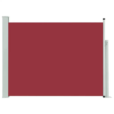 Ausziehbare Seitenmarkise 140×500 cm Rot - Sonnenschirme &