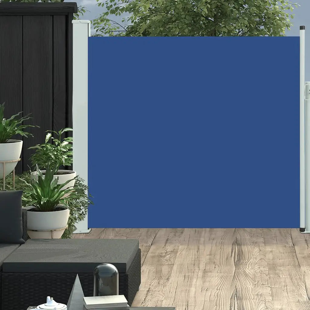 Ausziehbare Seitenmarkise 170×300 cm Blau - Sonnenschirme