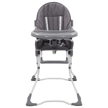 Baby - Hochstuhl Grau und Weiß - Babystuhl