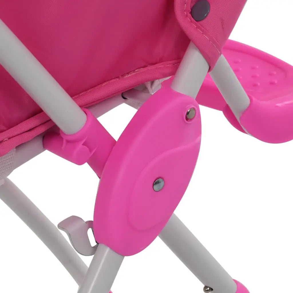 Baby - Hochstuhl Rosa und Weiß - Babystuhl