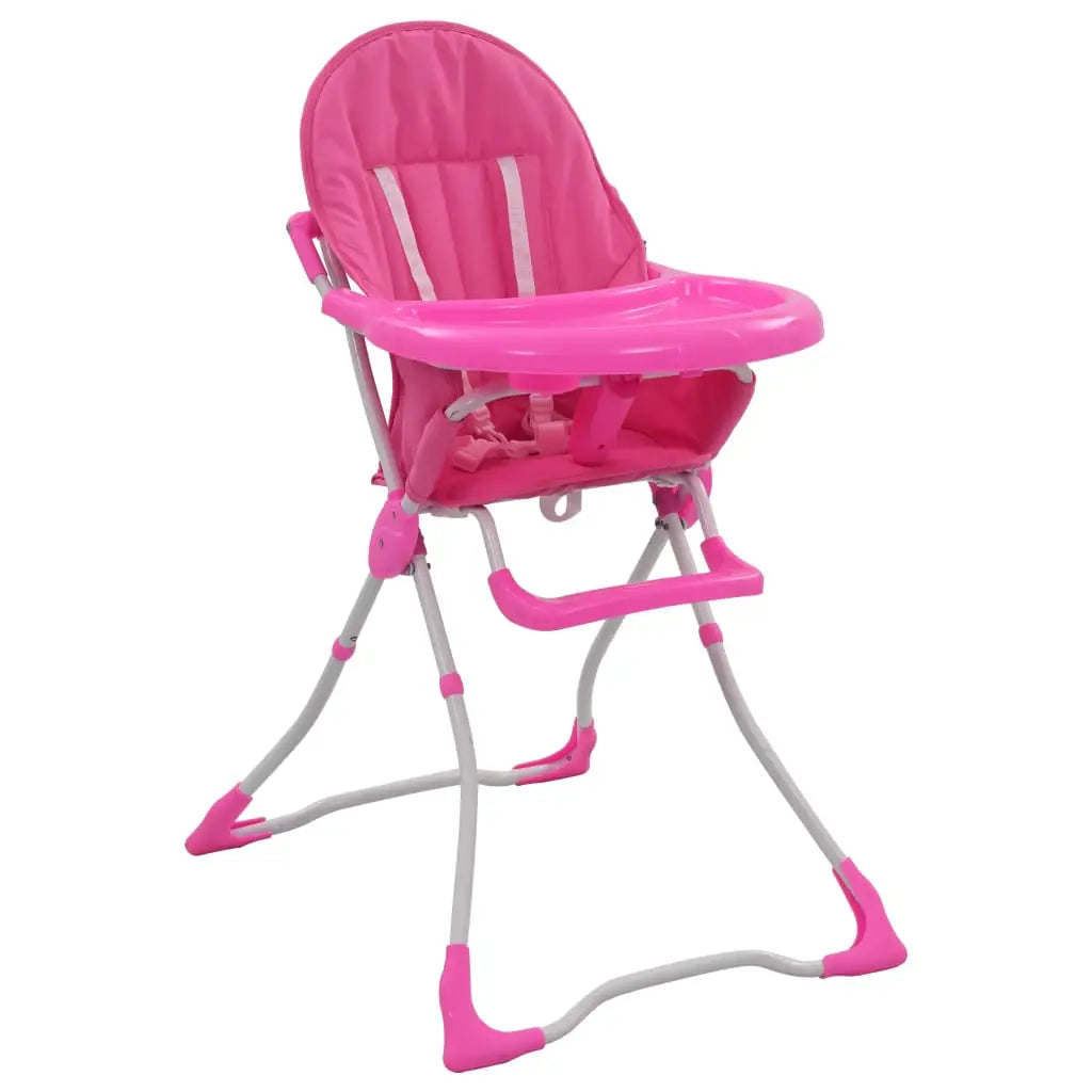 Baby - Hochstuhl Rosa und Weiß - Babystuhl