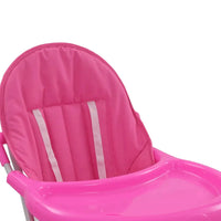 Baby - Hochstuhl Rosa und Weiß - Babystuhl