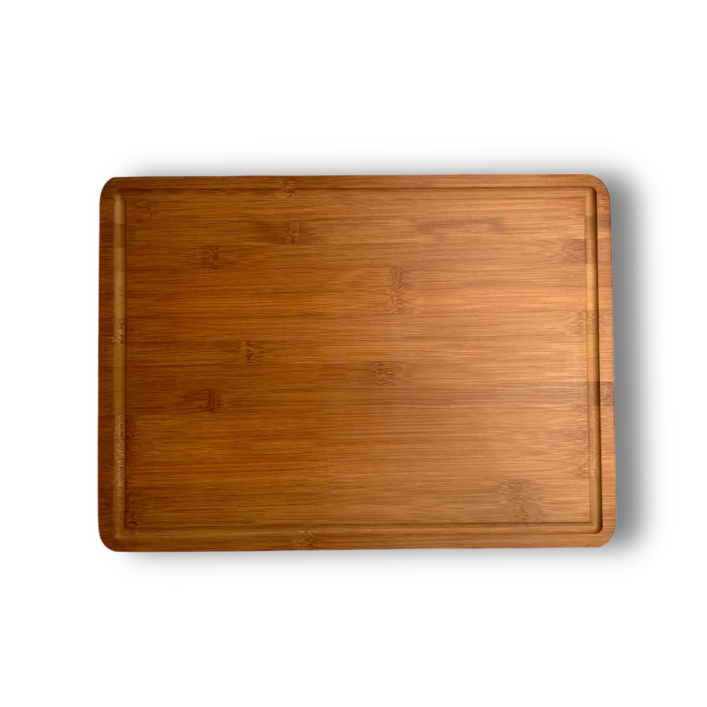 Bambus Schneidebrett mit Saftrille (38 x 28 2 cm)