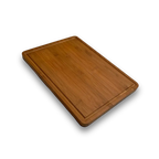 Bambus Schneidebrett mit Saftrille (38 x 28 2 cm)