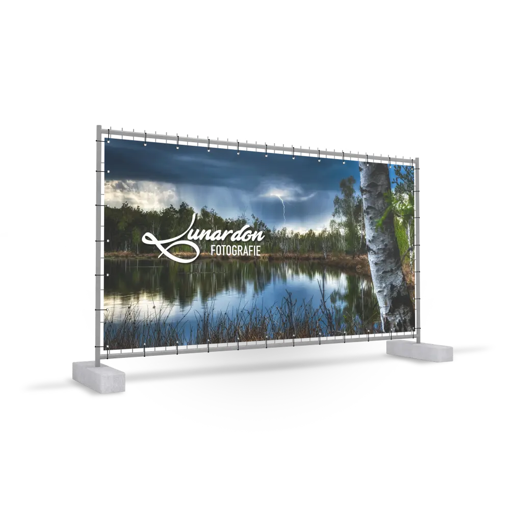Bauzaun - Banner werbebanner