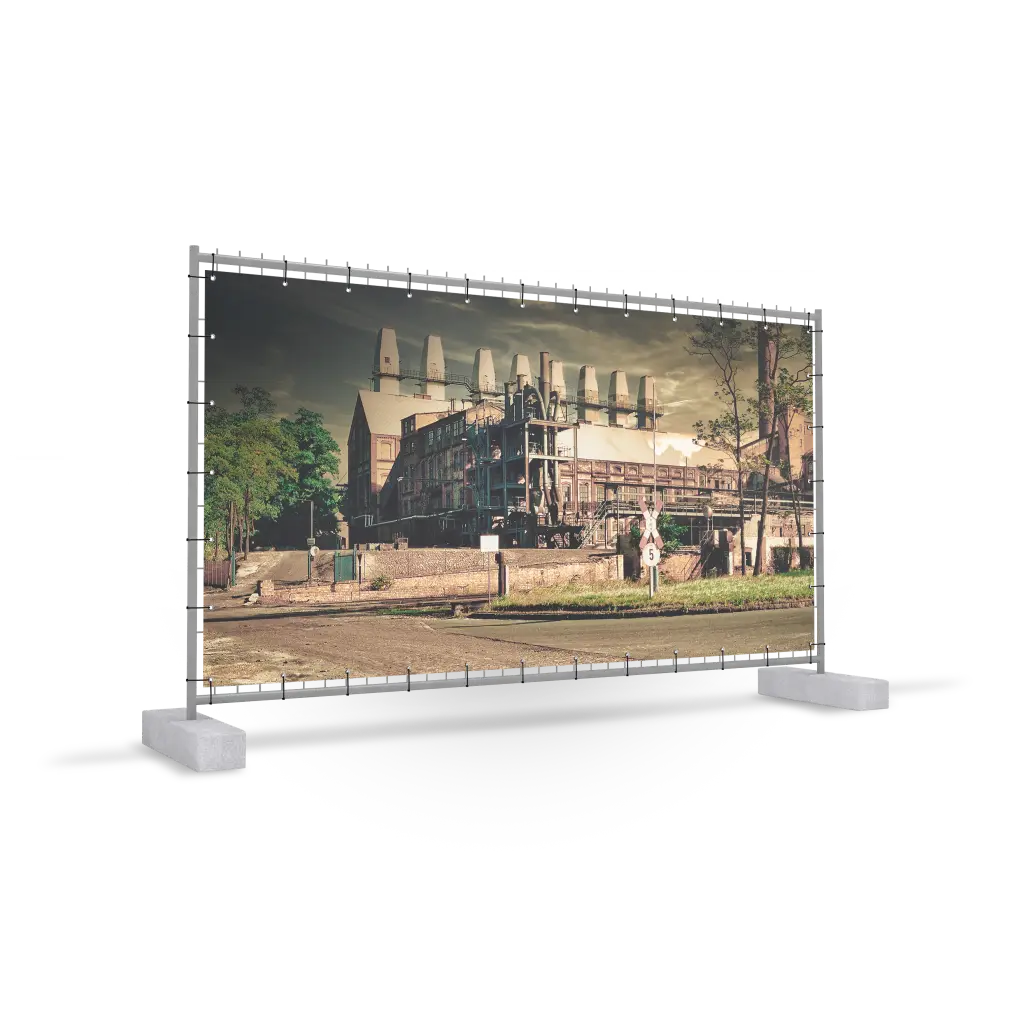 Bauzaun - Banner werbebanner
