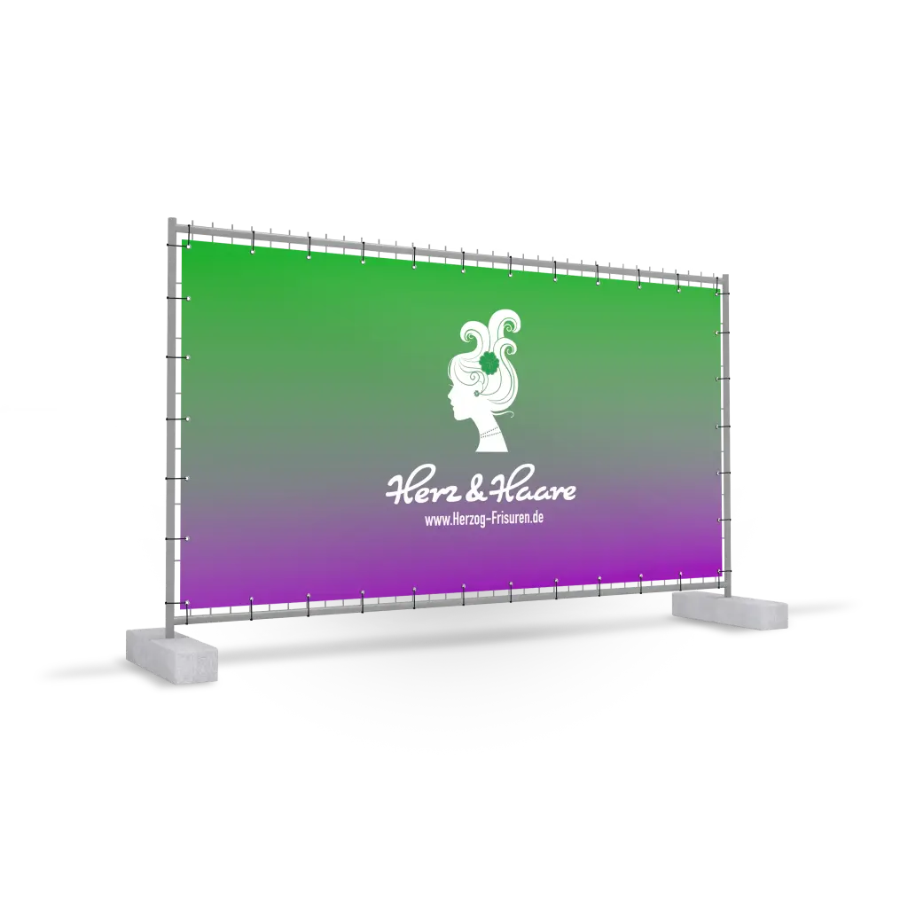 Bauzaun - Banner werbebanner