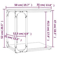 Beistelltisch Braun Eichen - Optik 50x35x52 cm