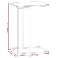 Beistelltisch Weiß 40x30x59 cm Holzwerkstoff - Couchtische