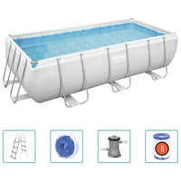 Bestway Power Steel Pool - Set Rechteckig 404x201x100 cm