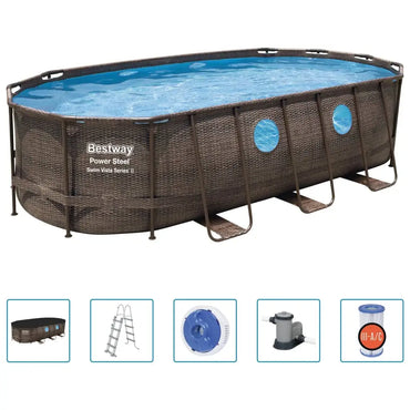 Bestway Power Steel Swim Vista Series Swimmingpool - Set