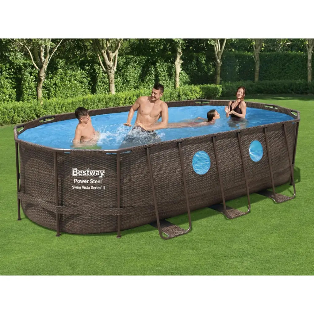 Bestway Power Steel Swim Vista Series Swimmingpool - Set