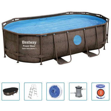 Bestway Power Steel Swimmingpool - Set 427x250x100 cm