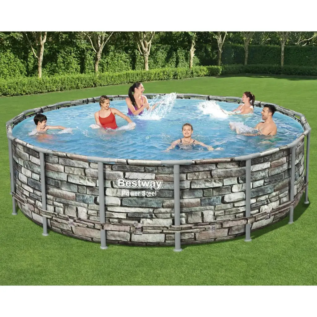 Bestway Power Steel Swimmingpool - Set 488x122 cm - Pools