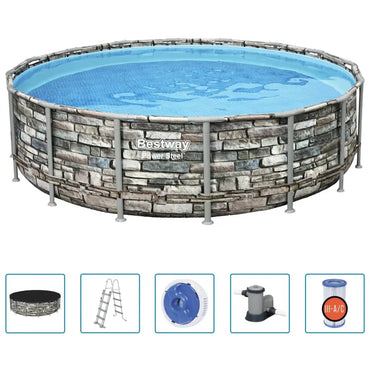 Bestway Power Steel Swimmingpool - Set 488x122 cm - Pools