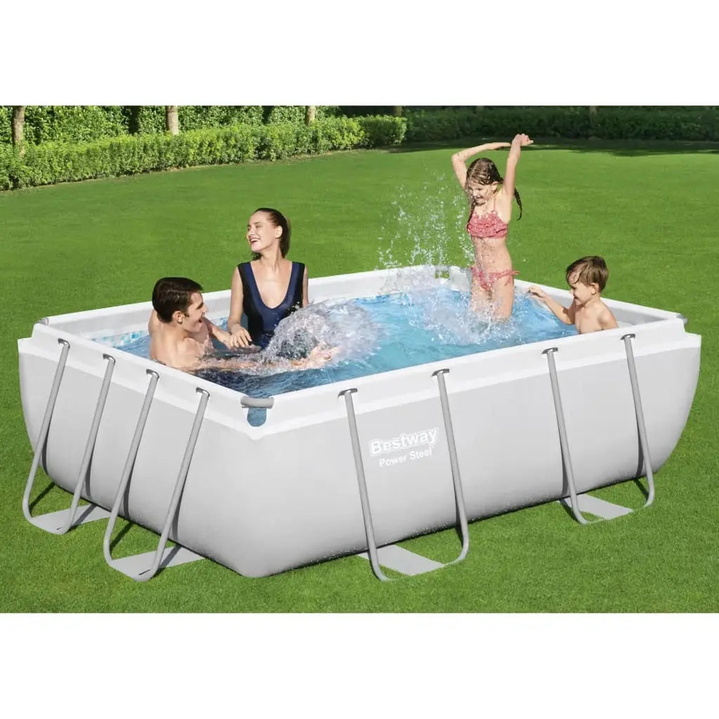 Bestway Power Steel Swimmingpool - Set Rechteckig